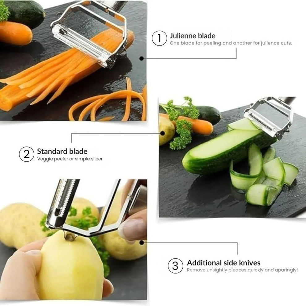 Steel vegetable peeler