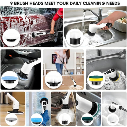 Electric spin scrubber