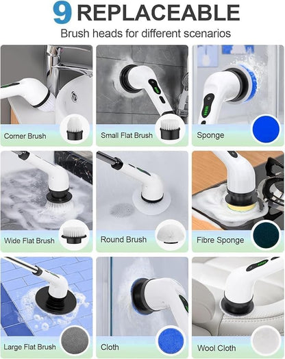 Electric spin scrubber