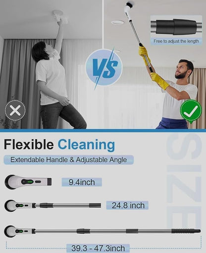 Electric spin scrubber