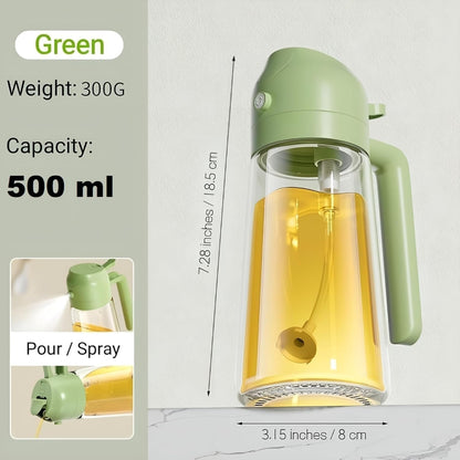 2 in 1 oil sprayer & dispenser bottle