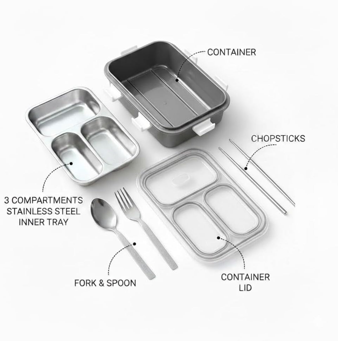 3 compartment kids lunch box