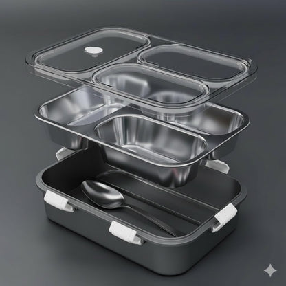 3 compartment kids lunch box