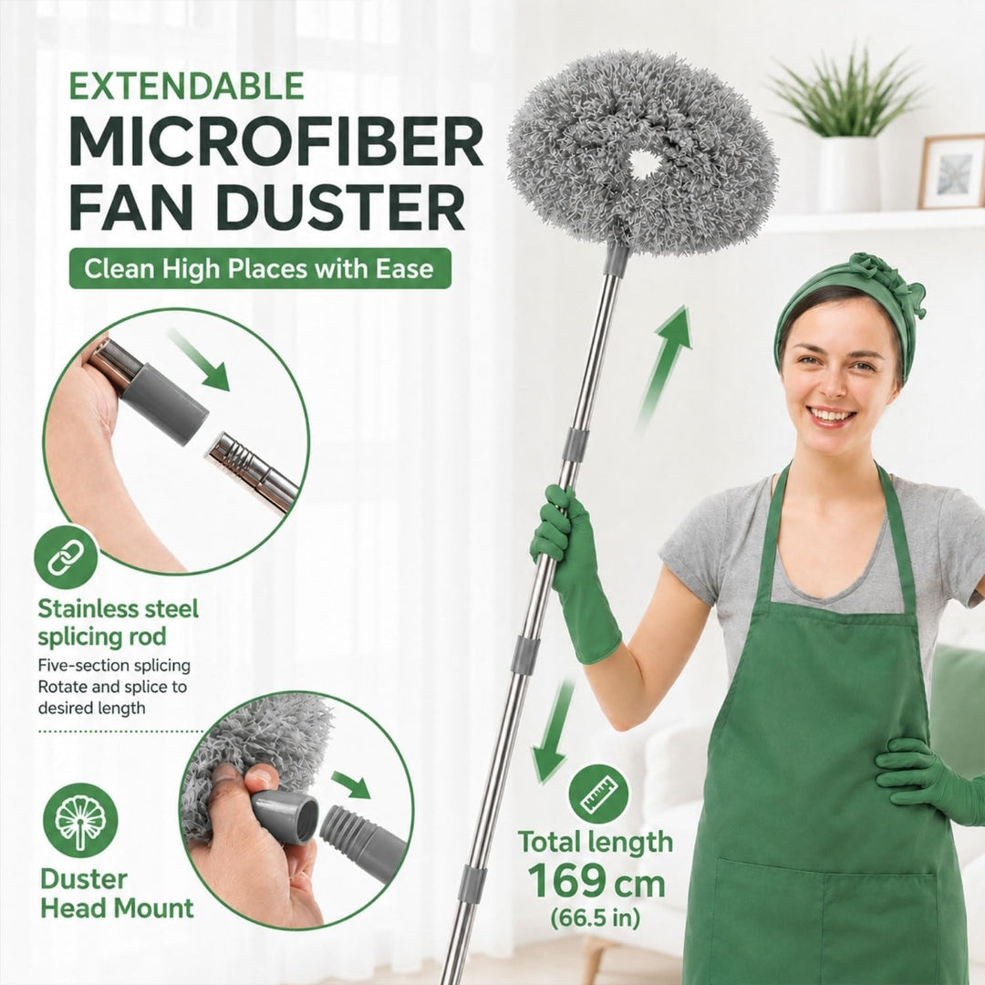 High cleaning fan microfiber