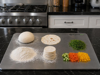 Stainless steel chopping board