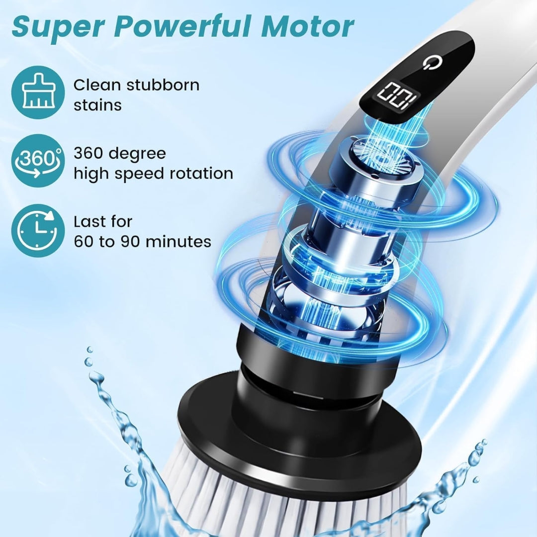 Electric spin scrubber