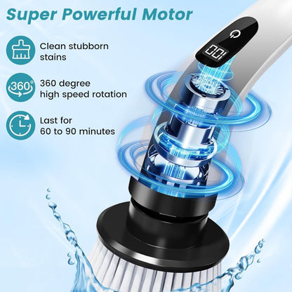Electric spin scrubber