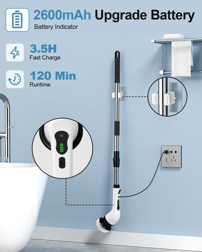 Electric spin scrubber