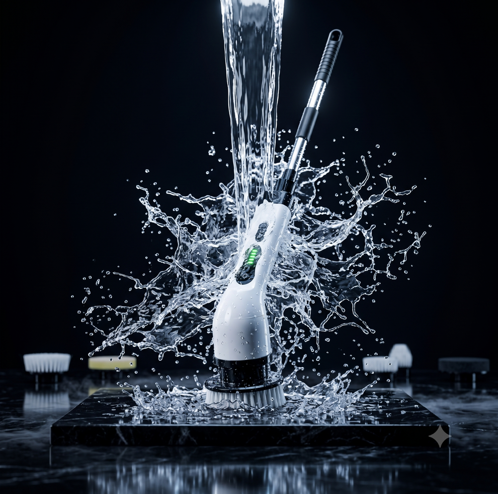 Electric spin scrubber
