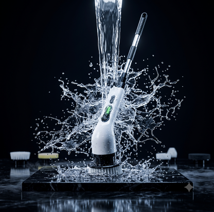 Electric spin scrubber