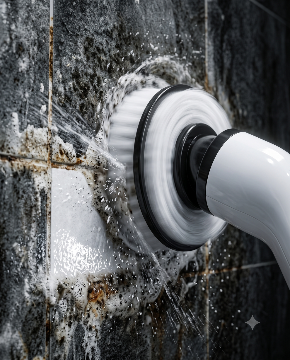 Electric spin scrubber
