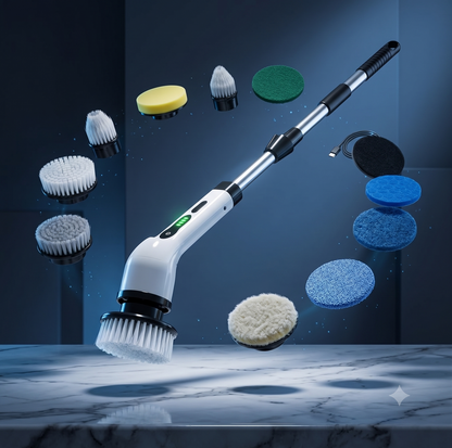 Electric spin scrubber