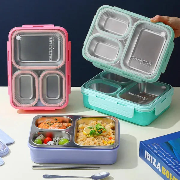 3 compartment kids lunch box